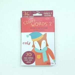 Phonics And Reading Flash Cards By Bendon Sight Words 2 Ages 4+ Pre-owned